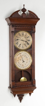 Jerome & Co. Double Dial Calendar Wall Clock