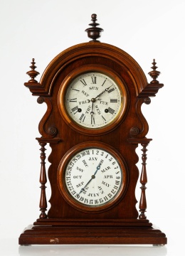 E. N. Welch Calendar Shelf Clock