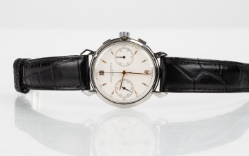 Rare Vacheron Constantin Stainless Steel Chronograph Wristwatch, 1948