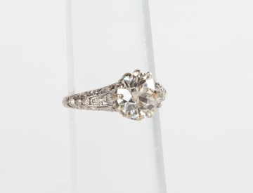 2.88 Ct. Old Mine Cut Diamond Ring