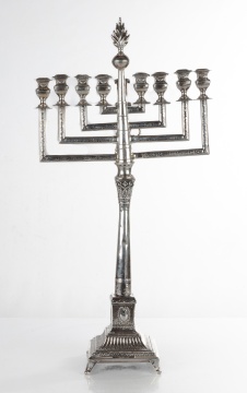 Judaica Silver Menorah