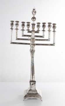 Judaica Silver Menorah