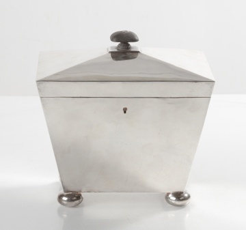 English Sterling Silver Tea Caddy