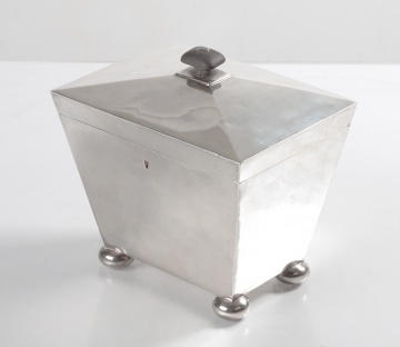 English Sterling Silver Tea Caddy