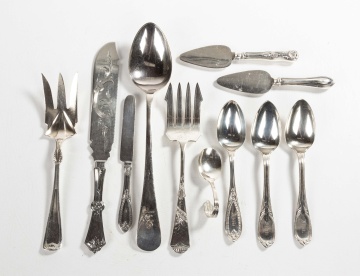 Group of Silver Flatware and Serving Pieces