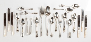 Group of Silver Flatware and Serving Pieces