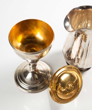 Sterling Silver Chalice & Water Pitcher