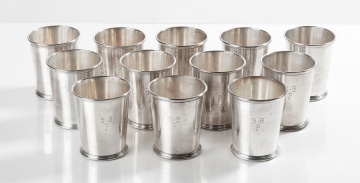 Twelve S. Kirk & Sons Sterling Silver Mint Julep Cups