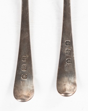 Georgian Silver Ladle & Hester Bateman Silver Spoons