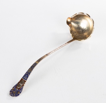 Gorham Sterling Silver Enameled Ladle