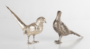 Pair of Silver Pheasants