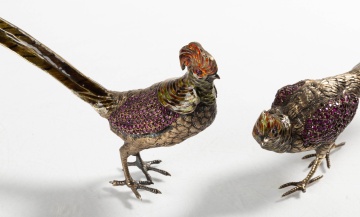 Continental Jeweled & Enameled Pheasants