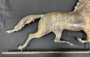 Copper Running Horse Weathervane