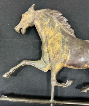 Copper Running Horse Weathervane