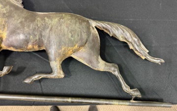 Copper Running Horse Weathervane