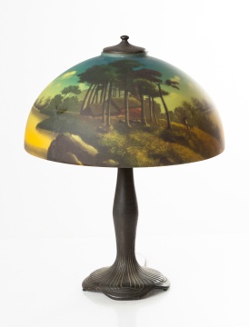 Phoenix Reverse Painted Table Lamp