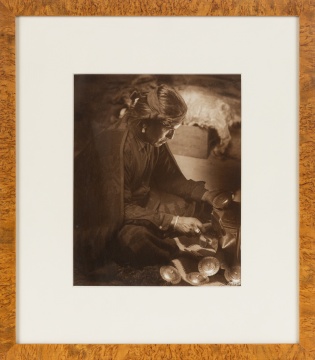 William M. Pennington (1874-1940) Photograph of a Navajo Silversmith