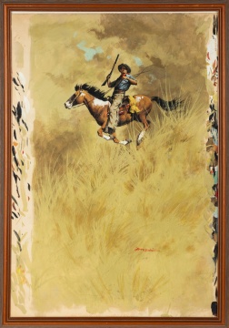 Jerome Podwil (American, b. 1938) "Outcast of Ute Bend"