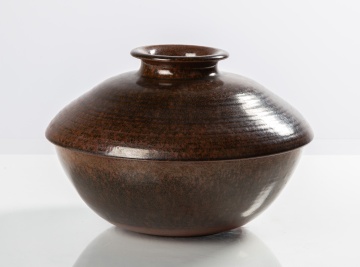 Ted Randall Stoneware Bowl & Cover