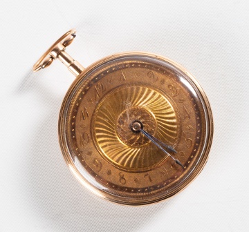 Breguet 18K Rose Gold Quarter Repeating Open Face Pocket Watch