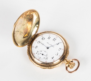 Illinois Watch Co. 14K Gold Pocket Watch