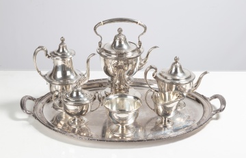 Tiffany & Co. Sterling Silver Coffee & Tea Service with Serving Tray