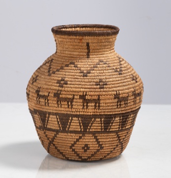 Pima Basket with Animals
