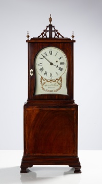 Aaron Willard, Boston Inlaid Mahogany Shelf Clock