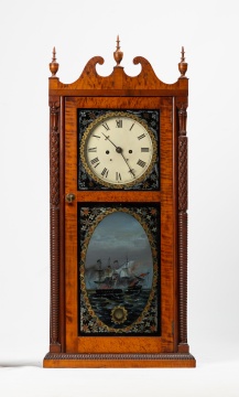 Extremely Rare Joseph Burritt, New York, Pillar & Scroll