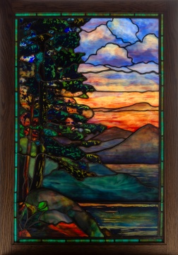 Leaded Glass Landscape Window