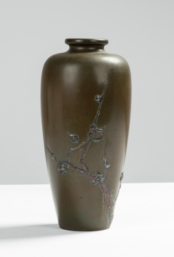 Japanese Mixed Metal Vase