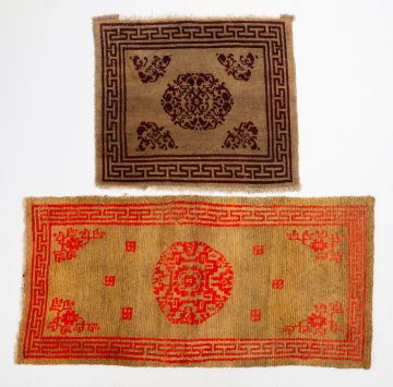 Antique Tibetan Sitting Rug & Khaden Sleeping Rug