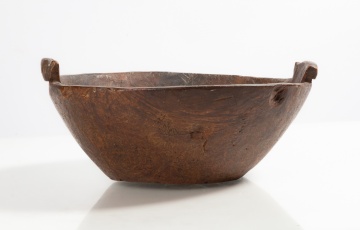 Iroquois Burl Effigy Bowl