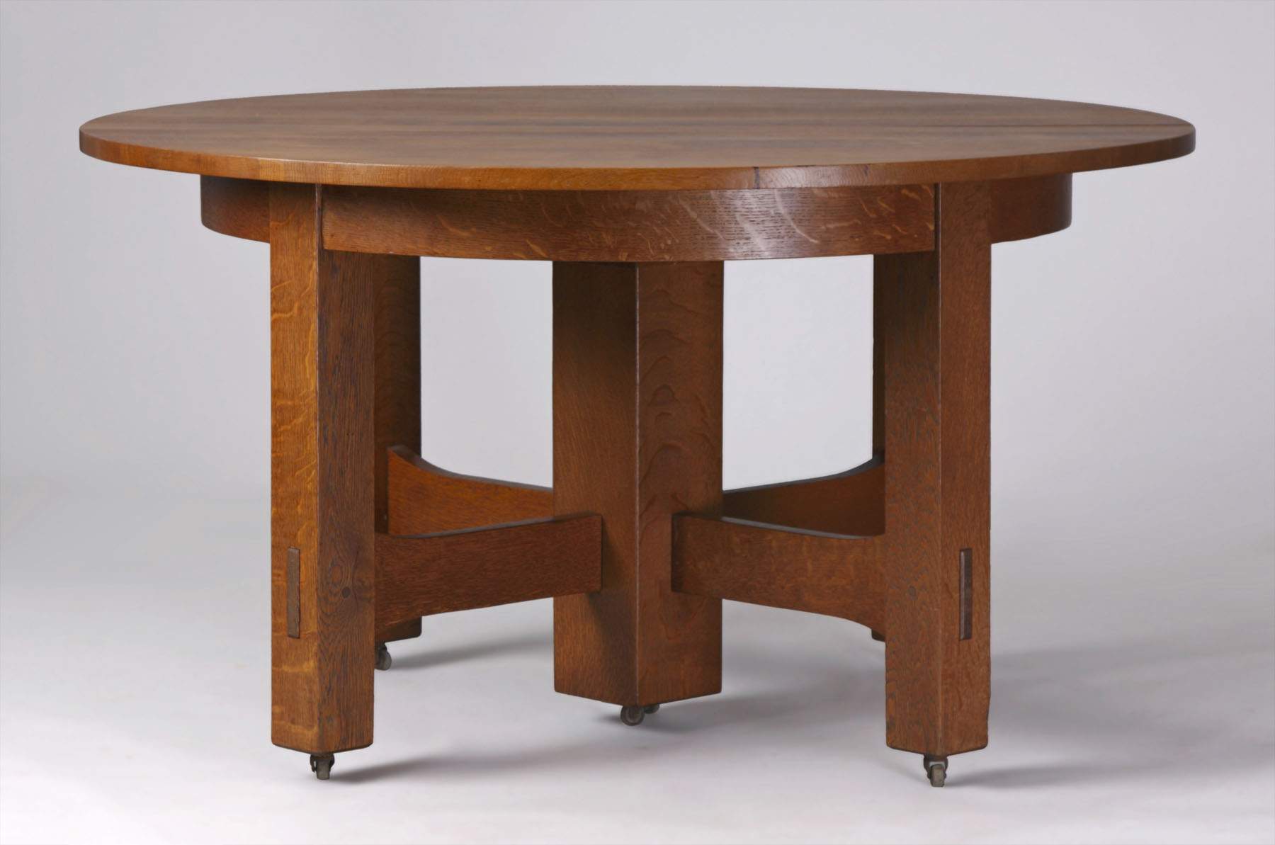 Gustav Stickley 5 Leg Dining Table Cottone Auctions