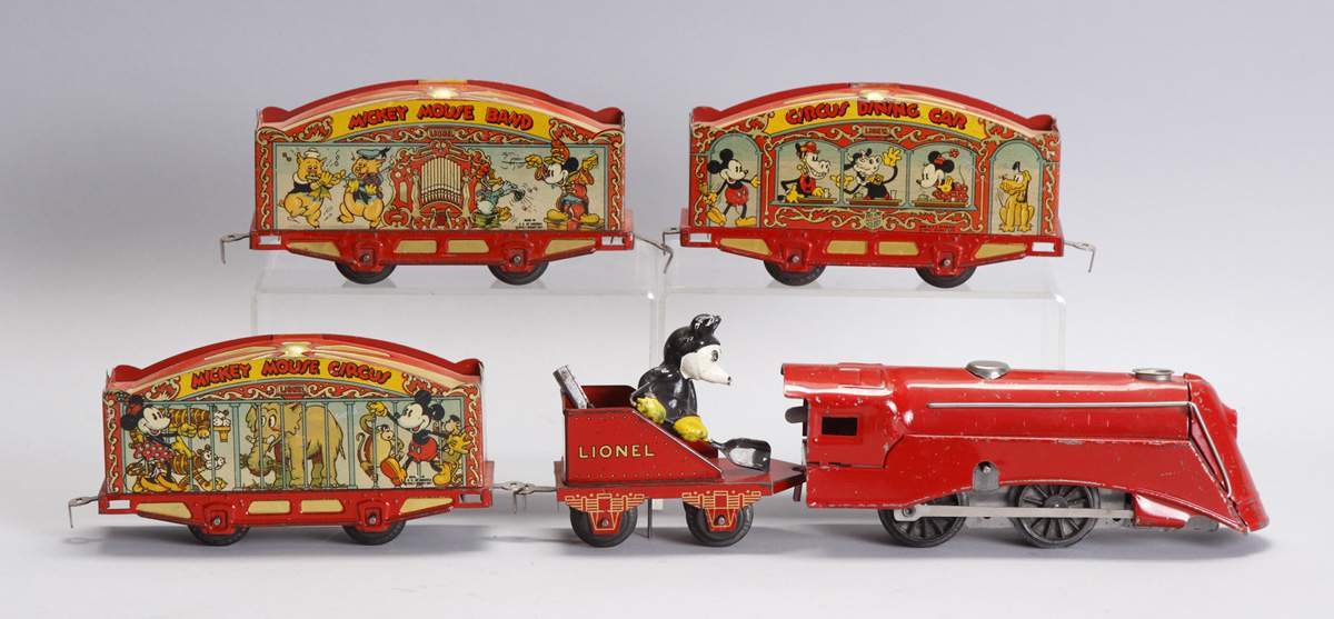 Lionel mickey mouse train set on sale