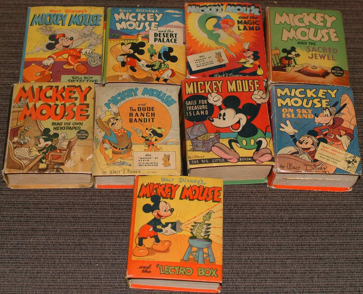 9 Mickey Mouse Big Little Books | Cottone Auctions