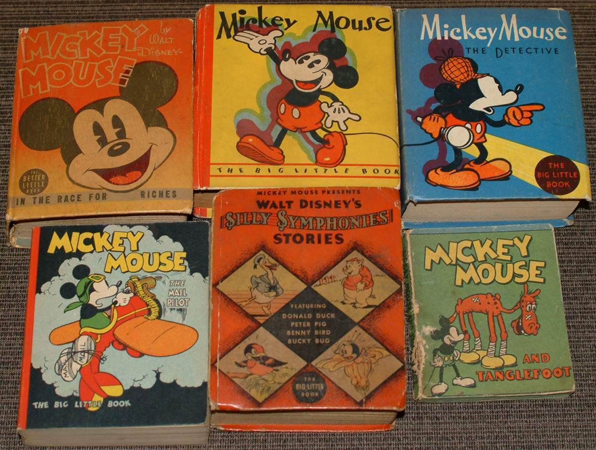 6 Mickey Mouse Big Little Books | Cottone Auctions