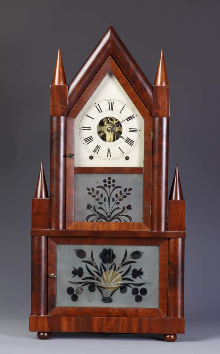 Birge & Fuller Steeple on Steeple, Bristol, Ct. Shelf Clock | Cottone ...