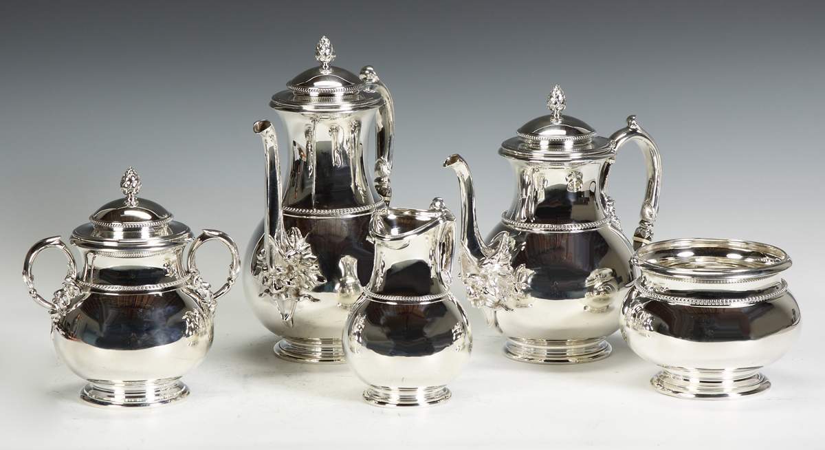 Tiffany silver sale tea set