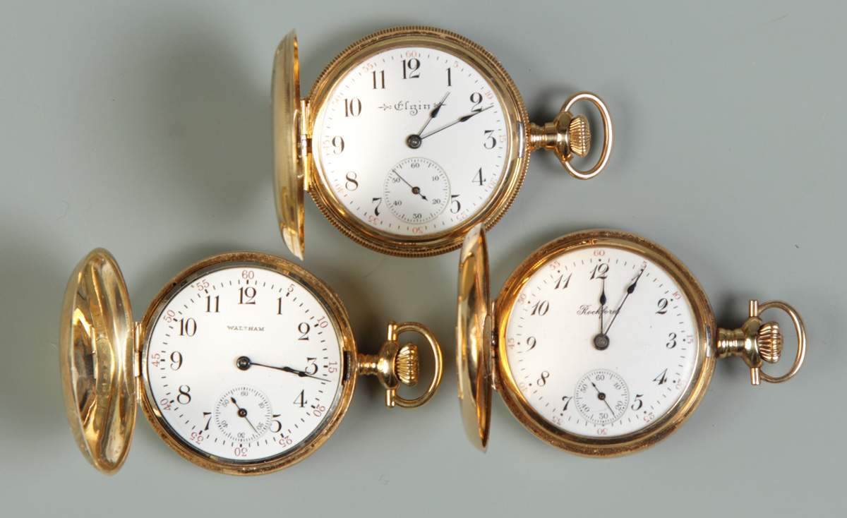 3 Ladies 14K Gold Pendant Pocket Watches | Cottone Auctions
