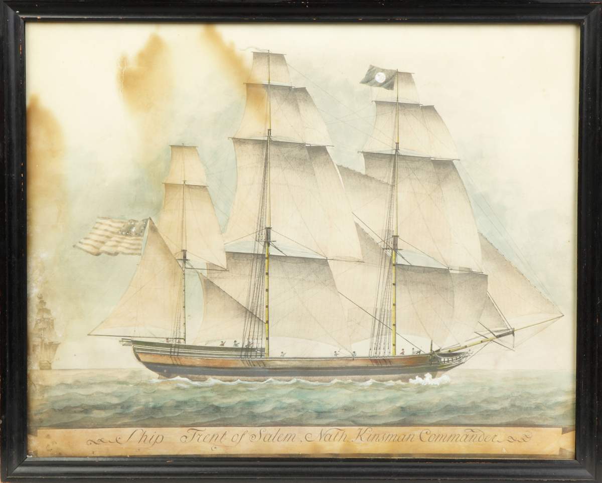 Ship Trent of Salem, Nath. Kinsman Commander | Cottone Auctions