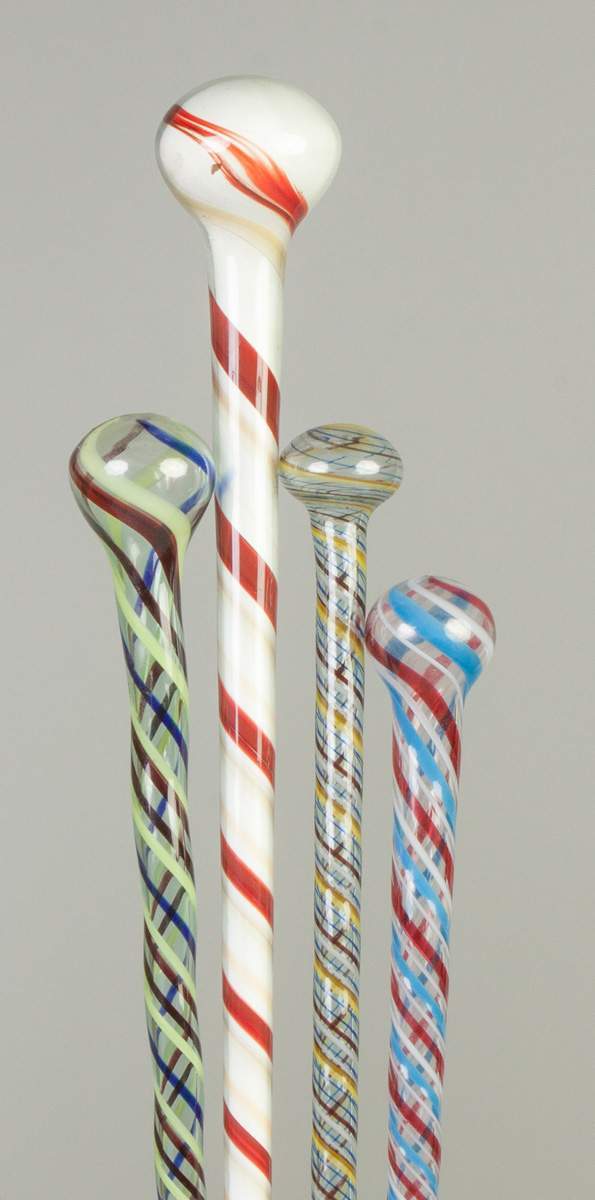 Four Glass Batons | Cottone Auctions