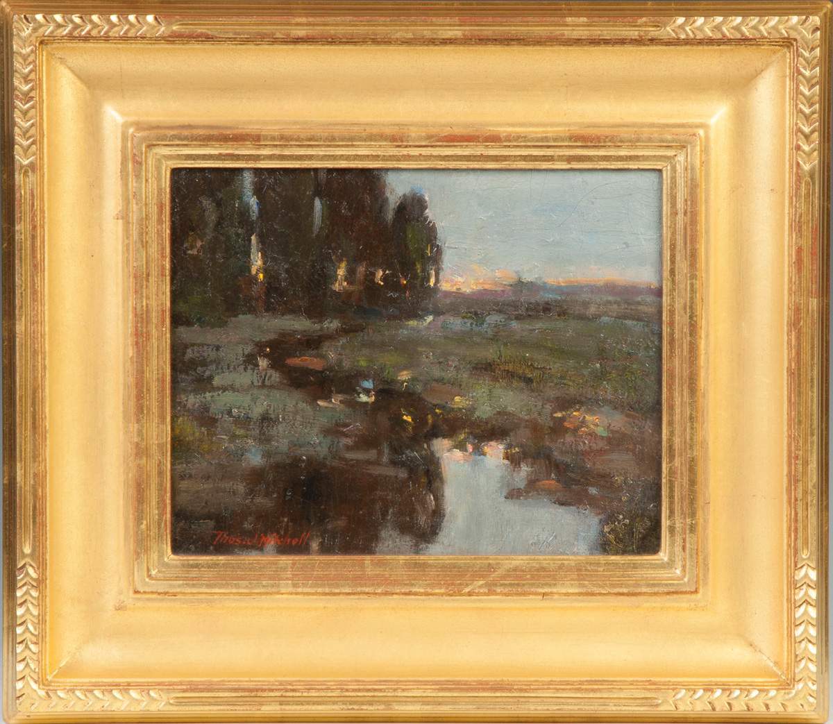 Thomas John Mitchell (New York, 1875-1940) Sunset & stream | Cottone ...