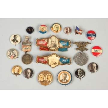 Group of Vintage Campaign Buttons & Pins