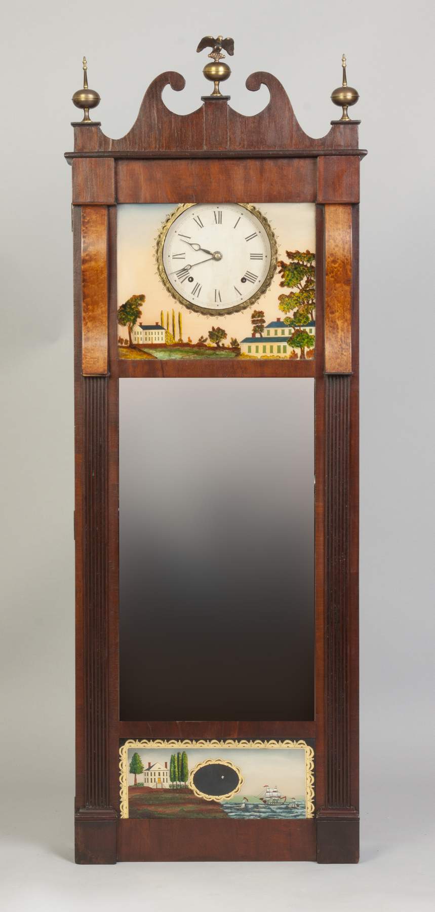 Joseph Ives, CT, Mirror Wall Clock | Cottone Auctions