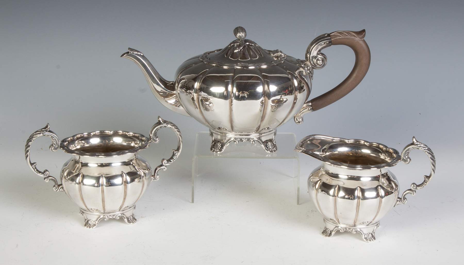 Roden Three Piece Sterling Silver Tea Set | Cottone Auctions