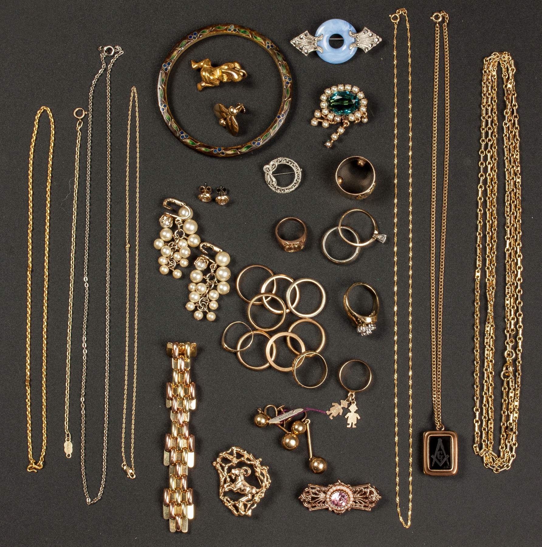 Large Group of Vintage Jewelry Cottone Auctions