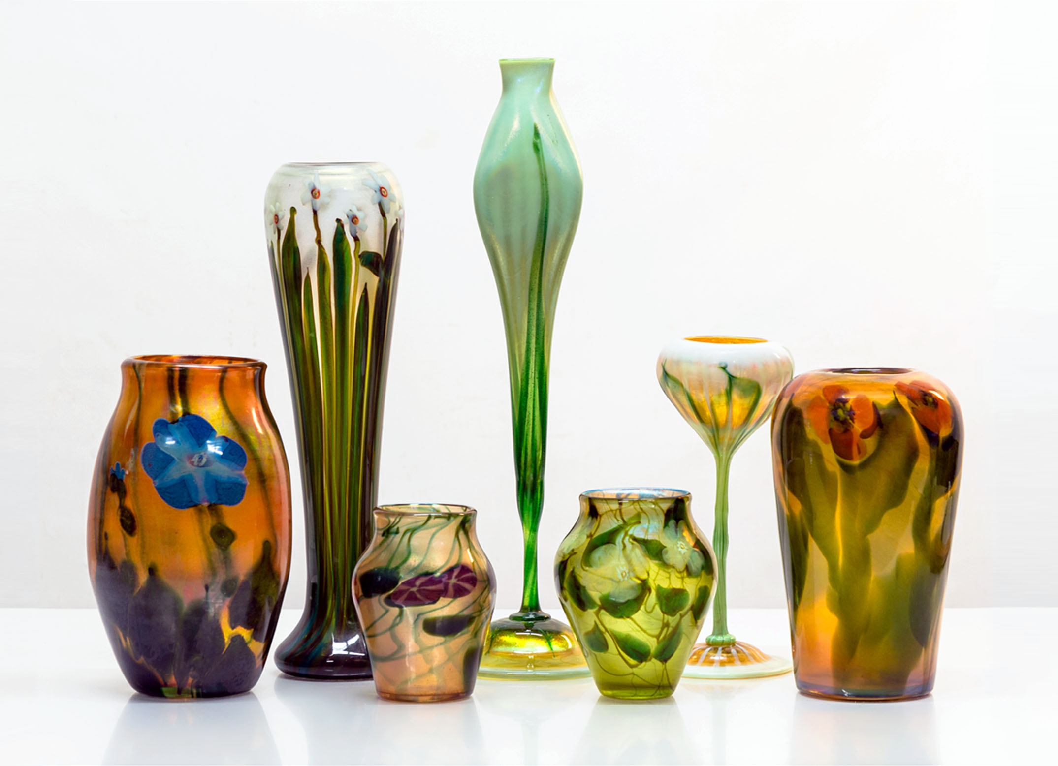 Collection of Art Glass by Tiffany Studios